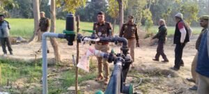 रिसिया थाने का एडिशनल एसपी सिटी ने थाने का वार्षिक निरीक्षण किया